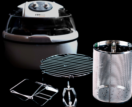 The FRYAIR Air Fryer use air instead of Oil